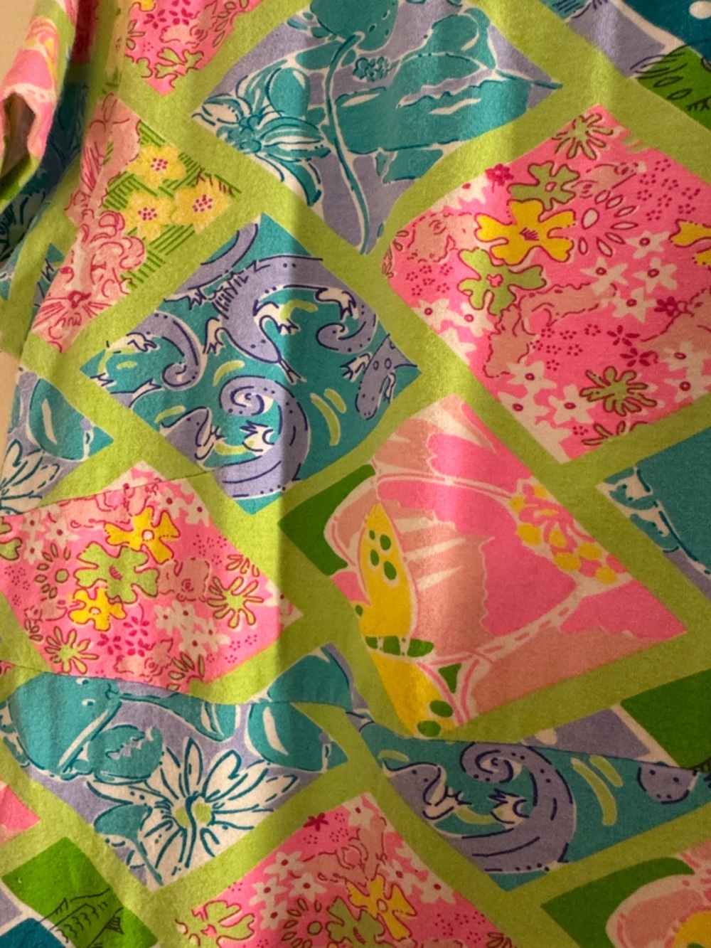 SALE LILLY PULITZER Vintage Sea Life Print Dress - Picture 4 of 5
